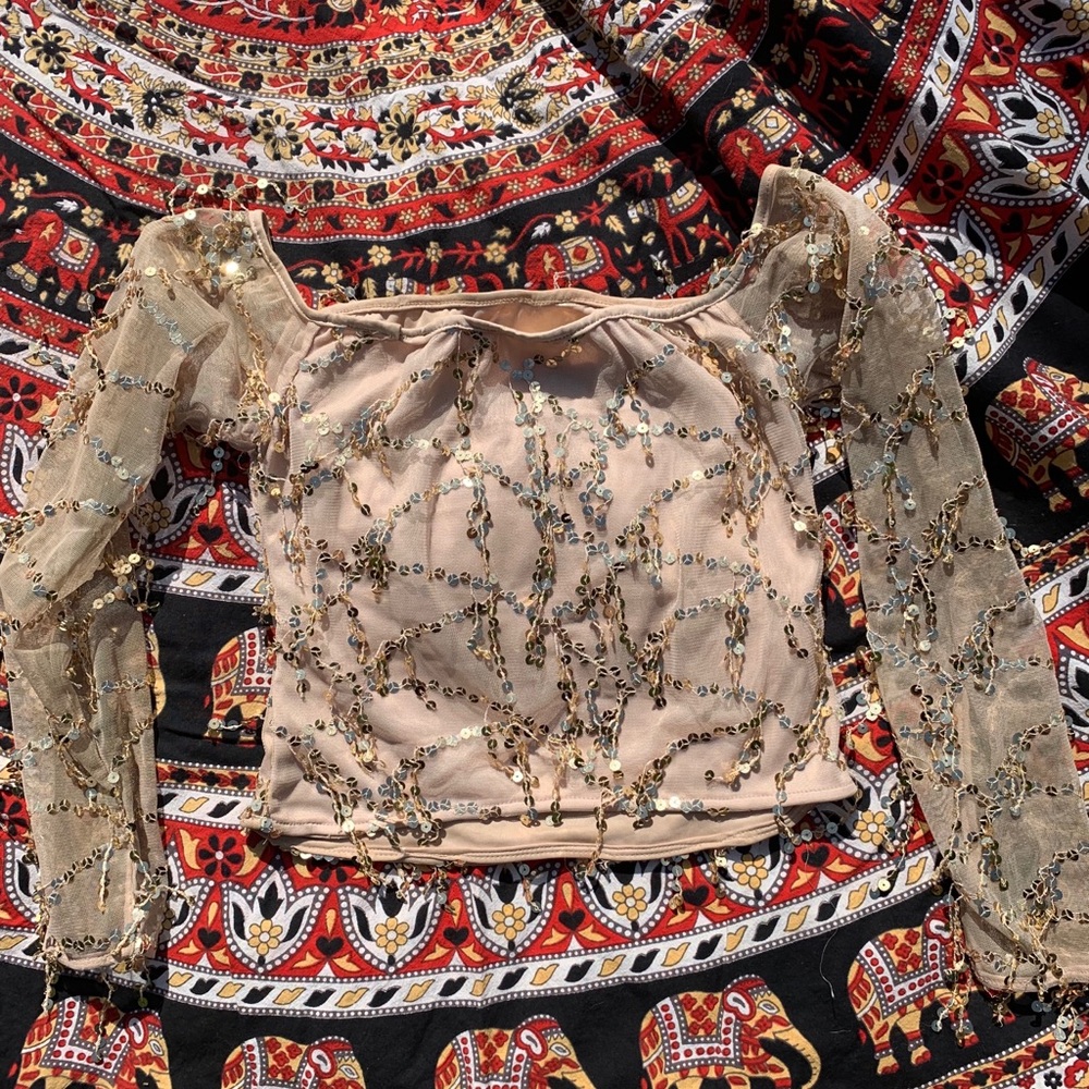 Sequin top